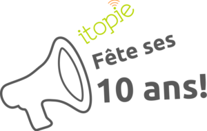 Visuel de la fête des 10 ans d’itopie