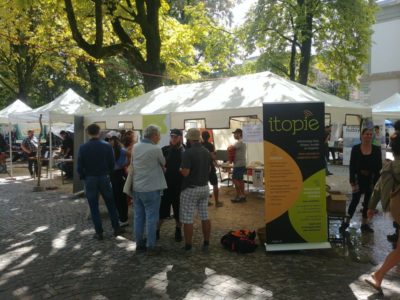 Promotion d’une informatique soutenable - Stand d’itopie à Alternatiba Léman 2022 aux Bastions