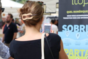 Promotion d’une informatique soutenable - Stand d’itopie à Alternatiba Léman 2022 aux Bastions