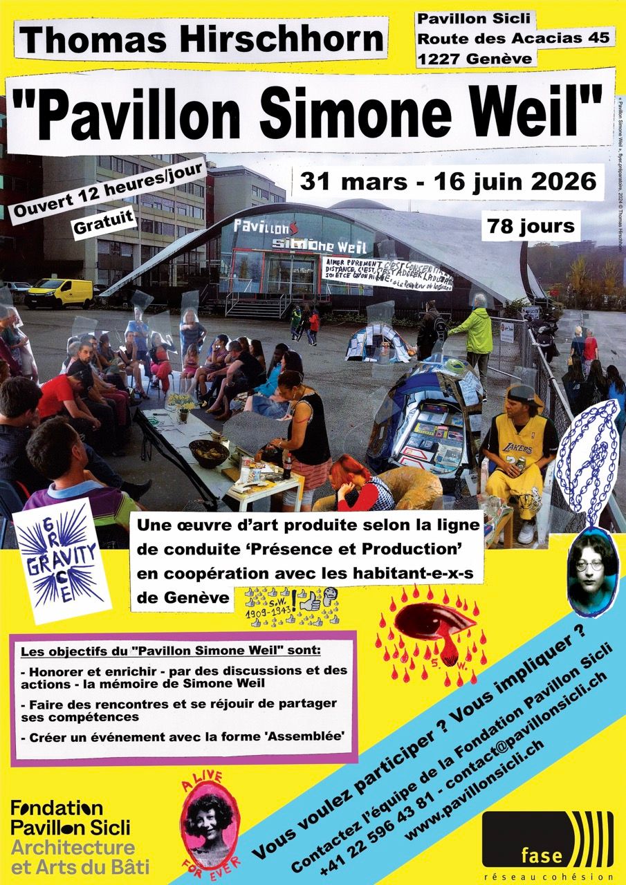 Thomas Hirschhorn ©DR « Pavillon Simone Weil »